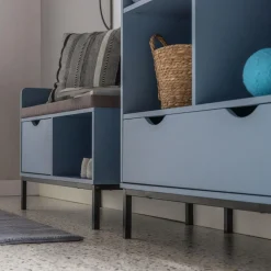 Szafka na buty niebieska SUAVE