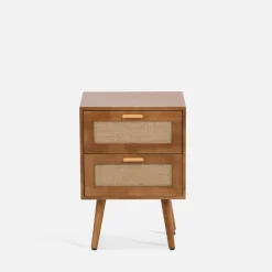 Szafka nocna z plecionką CROSSE