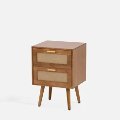 Szafka nocna z plecionką CROSSE