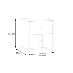 Szafka nocna z ryflowaniem RANKIN