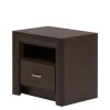 Szafka nocna z szufladą ciemny brąz PARIS