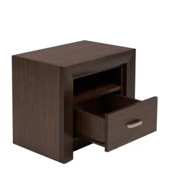 Szafka nocna z szufladą ciemny brąz PARIS