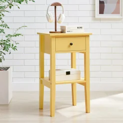 Szafka nocna z szufladą żółta TIXER