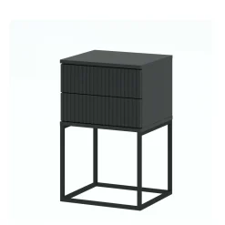 Szafka nocna z szufladami antracyt NOTTE