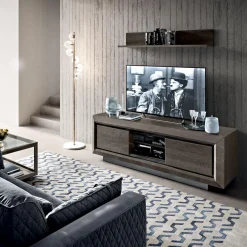 Szafka pod telewizor ELITE DAY srebrna brzoza