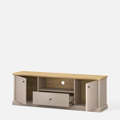 Szafka pod telewizor IDELLO taupe dąb kamienny