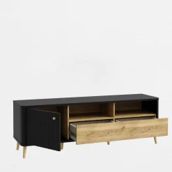 Szafka pod telewizor z ryflowaniem FIXSMILE 158.3 cm