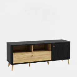 Szafka pod telewizor z ryflowaniem FIXSMILE 138.3 cm