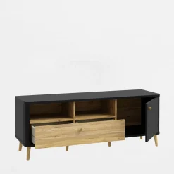 Szafka pod telewizor z ryflowaniem FIXSMILE 138.3 cm