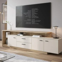 Szafka RTV 3 drzwiowa kaszmir MEOLO