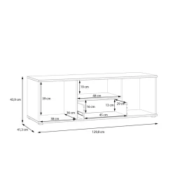 Szafka RTV GANYMEDE jasny beż