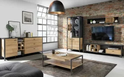 Szafka RTV industrialna szeroka HIGH ROCK