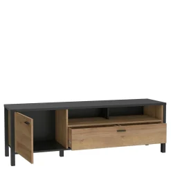 Szafka RTV industrialna z szufladą i półką HIGH ROCK