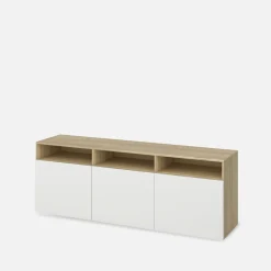 Szafka RTV MULTI WALL biały połysk