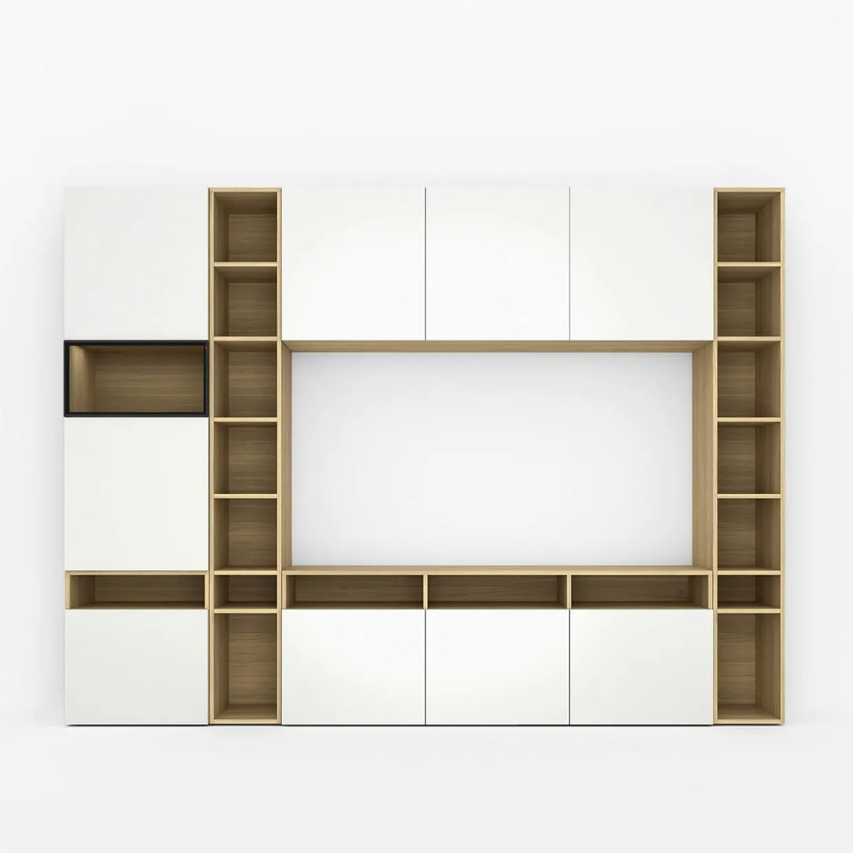 Szafka RTV MULTI WALL biały połysk