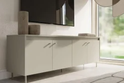 Szafka RTV na metalowych nóżkach TORINO kaszmir