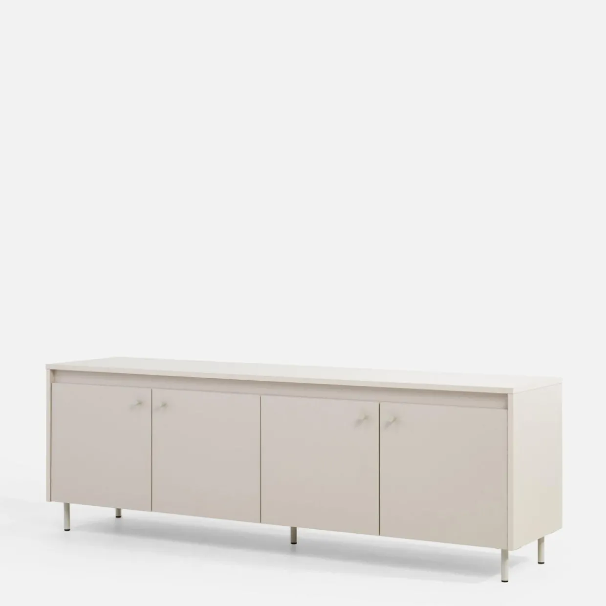 Szafka RTV na metalowych nóżkach TORINO kaszmir