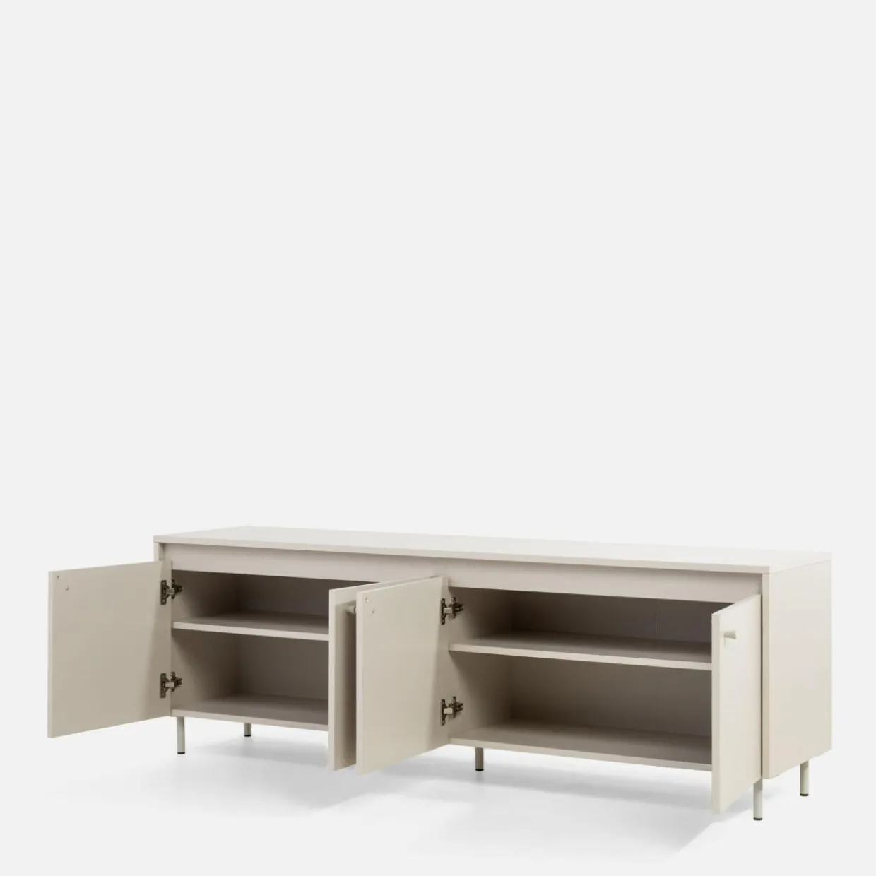 Szafka RTV na metalowych nóżkach TORINO kaszmir