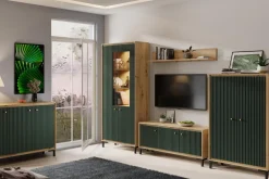 Szafka RTV PARII butelkowa zieleń