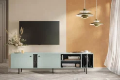 Szafka RTV szeroka szałwiowa LIV