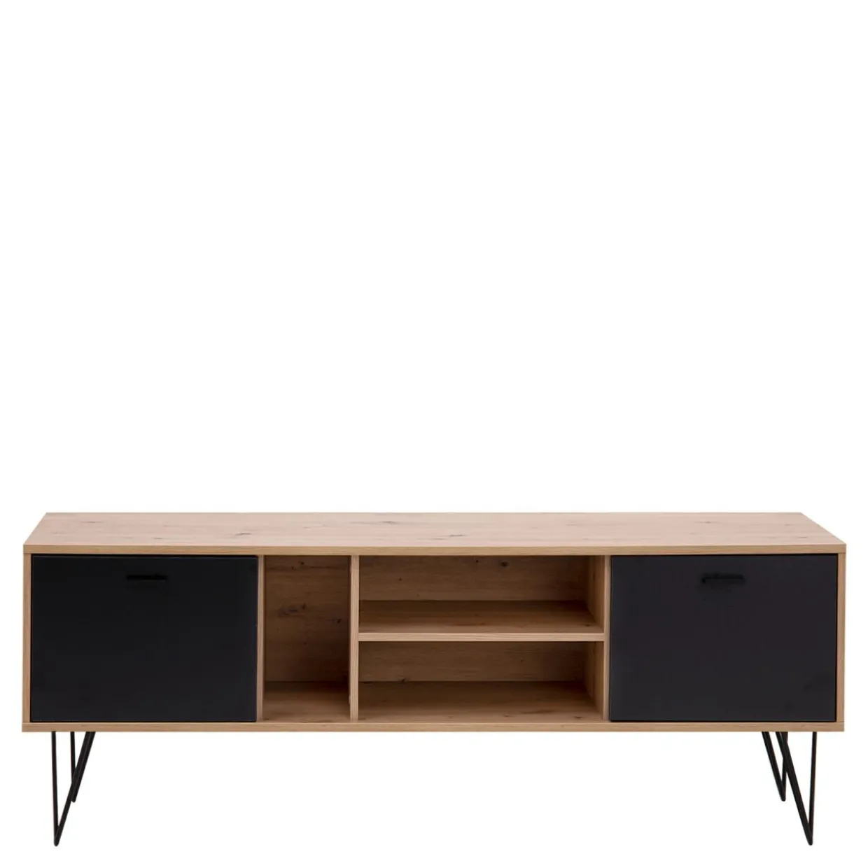 Szafka RTV szeroka z wysokimi nóżkami NEYLE