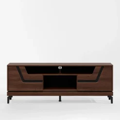 Szafka RTV z czarnym dekorem VERO