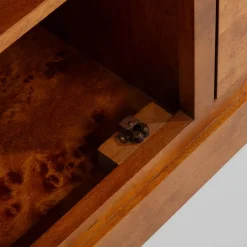 Szafka RTV z litego drewna PAOLA brzoza koniakowa, 150 cm