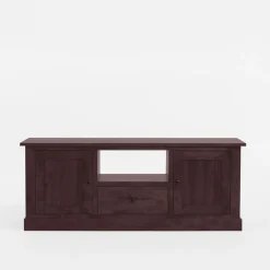 Szafka RTV z litego drewna PAOLA brzoza mahoń, 150 cm