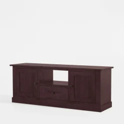 Szafka RTV z litego drewna PAOLA brzoza mahoń, 150 cm