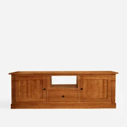 Szafka RTV z litego drewna PAOLA brzoza koniakowa, 175 cm