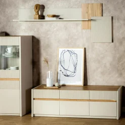 Szafka RTV z oświetleniem OAK SQUERE