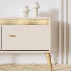 Szafka RTV z oświetleniem LORENA 155 cm kaszmir