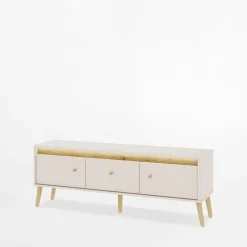 Szafka RTV z oświetleniem LORENA 155 cm kaszmir