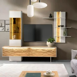 Szafka RTV z oświetleniem BREMEN 200 cm