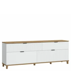 Szafka RTV z ryflowanym frontem PLISSEE 183,8 cm