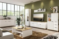 Szafka RTV z ryflowanym frontem PLISSEE 183,8 cm