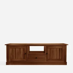 Szafka RTV z szufladą lite drewno STELLA dąb koniakowy