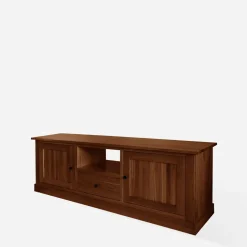 Szafka RTV z szufladą lite drewno STELLA dąb koniakowy