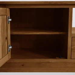 Szafka RTV z szufladą lite drewno STELLA dąb rustykalny