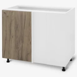 Szafka stojąca narożna BASIC PLUS BP/DNLP dark rockfort hickory