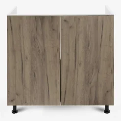 Szafka stojąca pod zlewozmywak BASIC PLUS BP/D80Z dark rockfort hickory