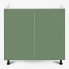Szafka stojąca pod zlewozmywak BASIC PLUS BP/D80Z smoke green