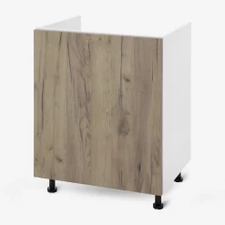 Szafka stojąca pod zlewozmywak BASIC PLUS BP/D60Z dark rockfort hickory