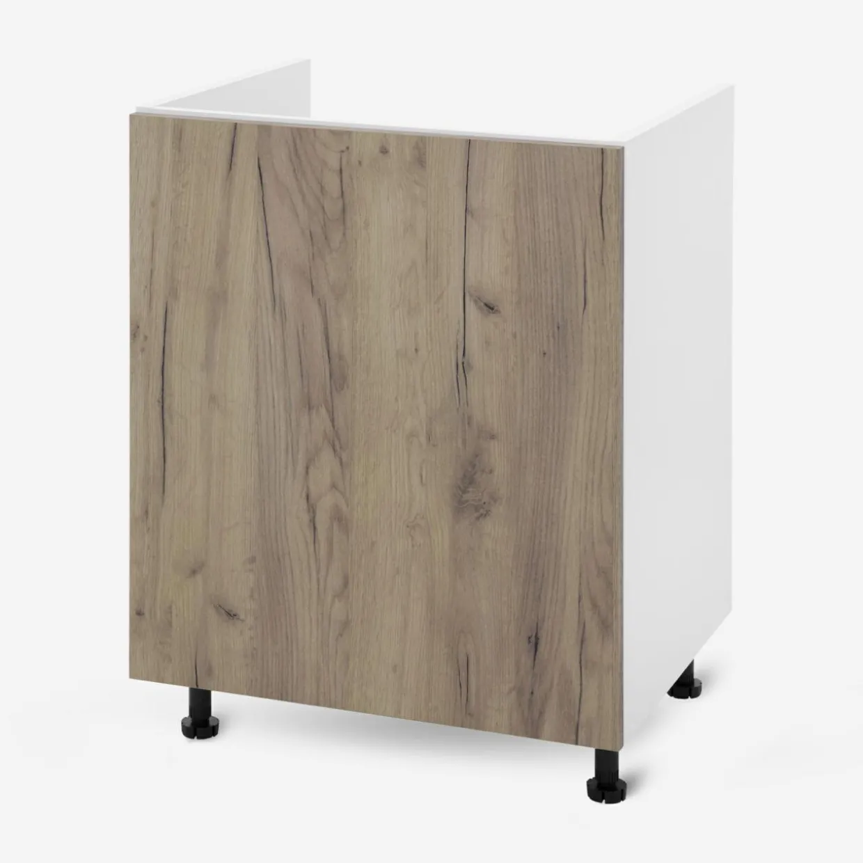 Szafka stojąca pod zlewozmywak BASIC PLUS BP/D60Z dark rockfort hickory