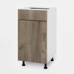 Szafka stojąca z szufladą BASIC PLUS BP/D40SR1 dark rockfort hickory