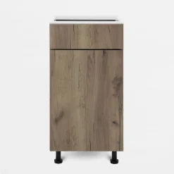 Szafka stojąca z szufladą BASIC PLUS BP/D40SR1 dark rockfort hickory