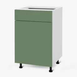 Szafka stojąca z szufladą BASIC PLUS BP/D50SR1 smoke green