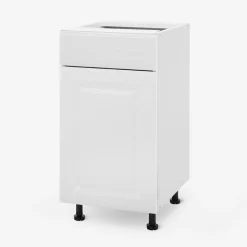 Szafka stojąca z szufladą BASIC PLUS BP/D40SR1 biały mat