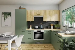 Szafka stojąca z szufladami BASIC PLUS BP/D45S3 smoke green