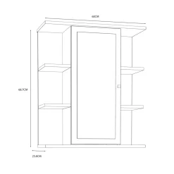 Szafka wisząca z lustrem IPSARION